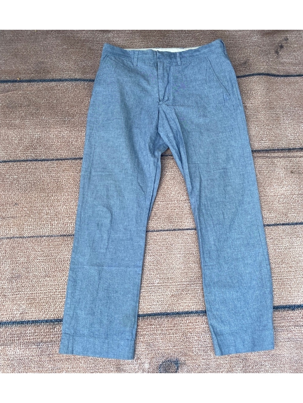 J.Crew Bedford Cotton Chambray preppy quiet luxury golf country club pant
